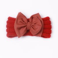 Fashion Solid Color Polyester Bowknot Hair Band 1 Piece sku image 4