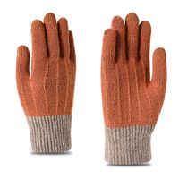 Women's Fashion Stripe Imitation Cashmere Gloves 1 Pair sku image 7