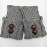 Women's Casual Solid Color Polyacrylonitrile Fiber Button Ankle Socks sku image 6