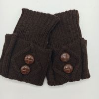 Femmes Décontractée Couleur Unie Fibre De Polyacrylonitrile Bouton Cheville Chaussettes sku image 8