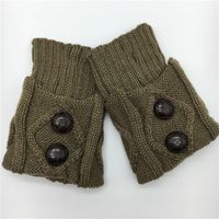 Femmes Décontractée Couleur Unie Fibre De Polyacrylonitrile Bouton Cheville Chaussettes sku image 7