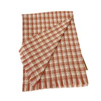 Women's Sweet Lattice Imitation Cashmere Tassel Winter Scarves main image 3