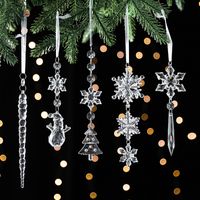 Christmas Fashion Christmas Tree Snowflake Arylic Party Decorative Props 1 Piece main image 1