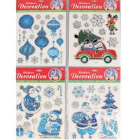 Christmas Fashion Snowman Pvc Party Gift Stickers main image 3