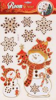 Christmas Fashion Snowman Pvc Party Gift Stickers sku image 1