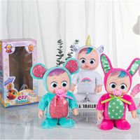 Cute Simulation Baby Crying Walking And Singing Vinyl Children's Toys 1 Piece main image 1