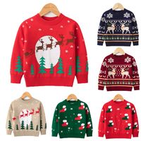 Christmas Fashion Christmas Tree Snowflake Elk Polyacrylonitrile Fiber Hoodies & Knitwears main image 1