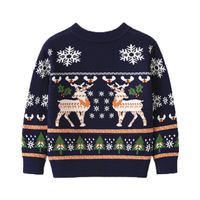 Christmas Fashion Christmas Tree Snowflake Elk Polyacrylonitrile Fiber Hoodies & Knitwears main image 2