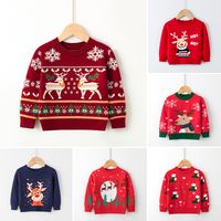Christmas Fashion Snowman Snowflake Elk Polyacrylonitrile Fiber Hoodies & Knitwears main image 6