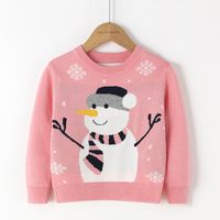 Christmas Fashion Snowman Viscose Hoodies & Sweaters sku image 2