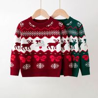 Christmas Fashion Christmas Tree Snowman Elk Polyacrylonitrile Fiber Hoodies & Knitwears main image 2