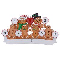 Christmas Cute Christmas Tree Bear Snowman Resin Party Hanging Ornaments 1 Set sku image 18