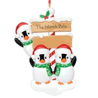 عيد الميلاد جذاب شجرة عيد الميلاد يتحمل الرجل الثلجي مادة صمغية حزب، حفلة الحلي المعلقة 1 مجموعة sku image 21