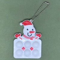 Christmas Tree Pendant Santa Snowman Deer Bubble Music  Keychain Fingertip Toy sku image 5