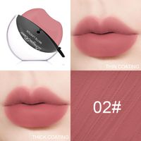 Creative Lip Shape Not Easy To Fade Mist Facial Makeup Matte Red Lipstick sku image 2