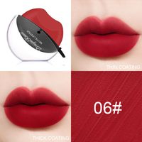 Creative Lip Shape Not Easy To Fade Mist Facial Makeup Matte Red Lipstick sku image 6