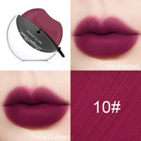 Creative Lip Shape Not Easy To Fade Mist Facial Makeup Matte Red Lipstick sku image 10