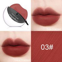 Creative Lip Shape Not Easy To Fade Mist Facial Makeup Matte Red Lipstick sku image 3