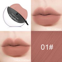 Creative Lip Shape Not Easy To Fade Mist Facial Makeup Matte Red Lipstick sku image 1