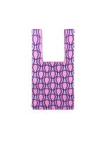 Women's Fashion Color Block Polyester Shopping Bags sku image 1