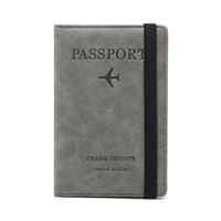 Unisex Letter Airplane Pu Leather Card Holders main image 3