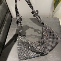 Women's Small Summer Rhinestone Fashion Underarm Bag sku image 8