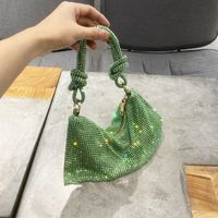 Women's Small Summer Rhinestone Fashion Underarm Bag sku image 3