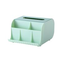 Solid Color Multifunctional Simple Large Capacity Stationery Box sku image 24
