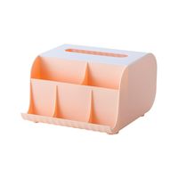 Solid Color Multifunctional Simple Large Capacity Stationery Box sku image 25