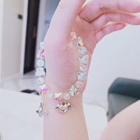 Einfacher Stil Herzform Bogenknoten Glas Perlen Frau Armbänder 1 Stück main image 3