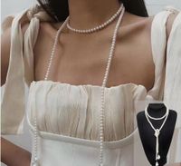 Básico Color Sólido Perla De Imitación Con Cuentas Mujeres Collar 1 Pieza sku image 10