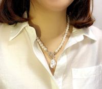 Basic Solid Color Imitation Pearl Beaded Women's Necklace 1 Piece sku image 11