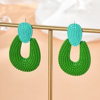 Fashion Color Block Alloy Women's Drop Earrings 1 Pair sku image 2