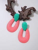 Fashion Color Block Alloy Women's Drop Earrings 1 Pair sku image 4