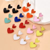Fashion Heart Shape Alloy Women's Drop Earrings 1 Pair main image 1