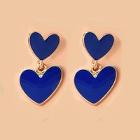 Fashion Heart Shape Alloy Women's Drop Earrings 1 Pair sku image 4
