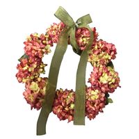 Hong Kong Love Cross-border Gratitude Autumn Color Door Hanging Hydrangea Garland Door Hanging Artificial Flower Decorations Pastoral Style Wall Hanging sku image 4