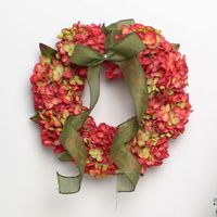 Amor De Hong Kong Reconocimiento Cruzado Otoño Color Puerta Colgante Hortensia Garland Puerta Colgante Flores Artificiales Decoraciones Pastoral Estilo Colgante De Pared sku image 2