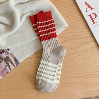 Women's Fashion Color Block Nylon Cotton Ankle Socks sku image 1