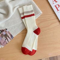 Women's Fashion Color Block Nylon Cotton Ankle Socks sku image 4