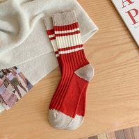 Women's Fashion Color Block Nylon Cotton Ankle Socks sku image 3