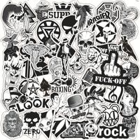 Black And White Gothic Style Stickers Witch Skull Graffiti Stickers sku image 1