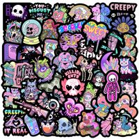 Gothic Style Stickers Cartoon Journal Notebook Computer Waterproof Halloween Graffiti Stickers main image 6