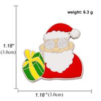 Cartoon Style Animal Santa Claus Snowman Alloy Enamel Artificial Gemstones Unisex Brooches sku image 29