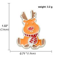 Cartoon Style Animal Santa Claus Snowman Alloy Enamel Artificial Gemstones Unisex Brooches sku image 11