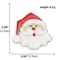 Cartoon Style Animal Santa Claus Snowman Alloy Enamel Artificial Gemstones Unisex Brooches sku image 15