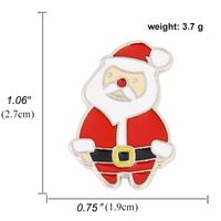 Cartoon Style Animal Santa Claus Snowman Alloy Enamel Artificial Gemstones Unisex Brooches sku image 19