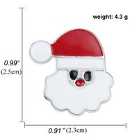Cartoon Style Animal Santa Claus Snowman Alloy Enamel Artificial Gemstones Unisex Brooches sku image 4