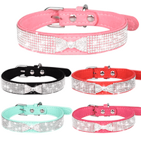 Fashion Synthetic Fibre Butterfly Rhinestone Pet Collar 1 Piece main image 1
