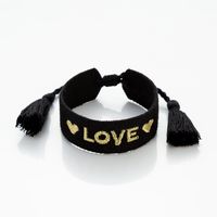 Style Simple Amour Lettre Polyester Tricot Femmes Bracelets main image 2
